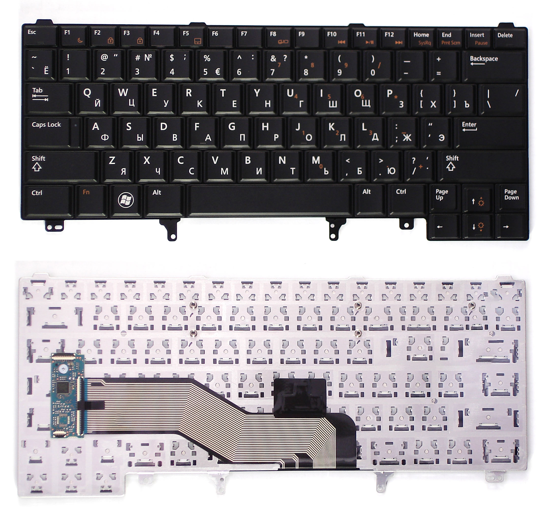 

Клавиатура для ноутбука Dell Latitude E6320 E6420 E5420 черная без указателя