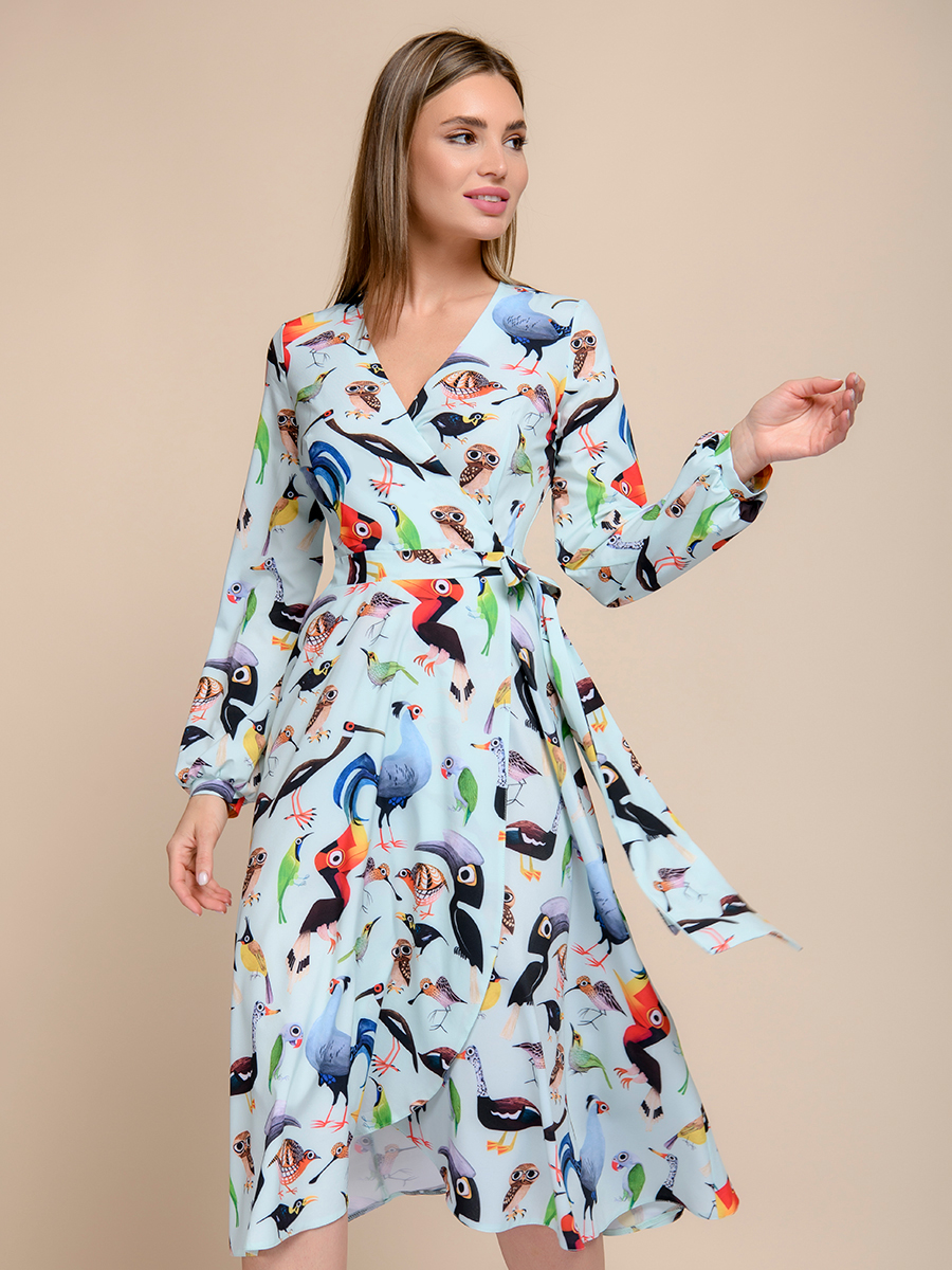 

Платье женское 1001dress 101481 зеленое 54-56 RU, Зеленый, 101481