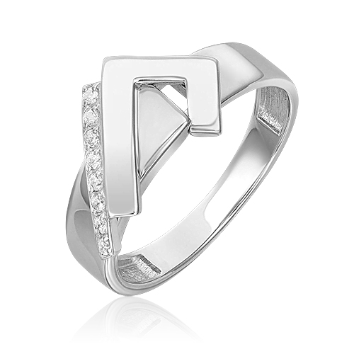 

Кольцо из золота р. 18,5 PLATINA jewelry 01-5681-00-401-1120, фианит, 01-5681-00-401-1120