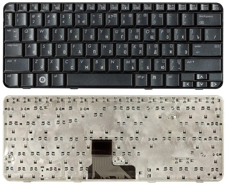 

Клавиатура для ноутбука HP Pavilion TX1000 TX2000 TX2100 TX2500 черная металлик