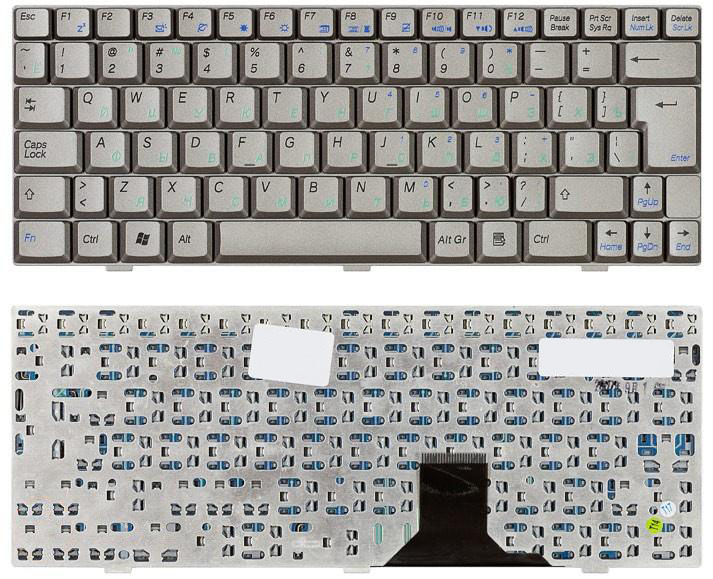 

Клавиатура для ноутбука Asus U1 U1F U1E серебристая