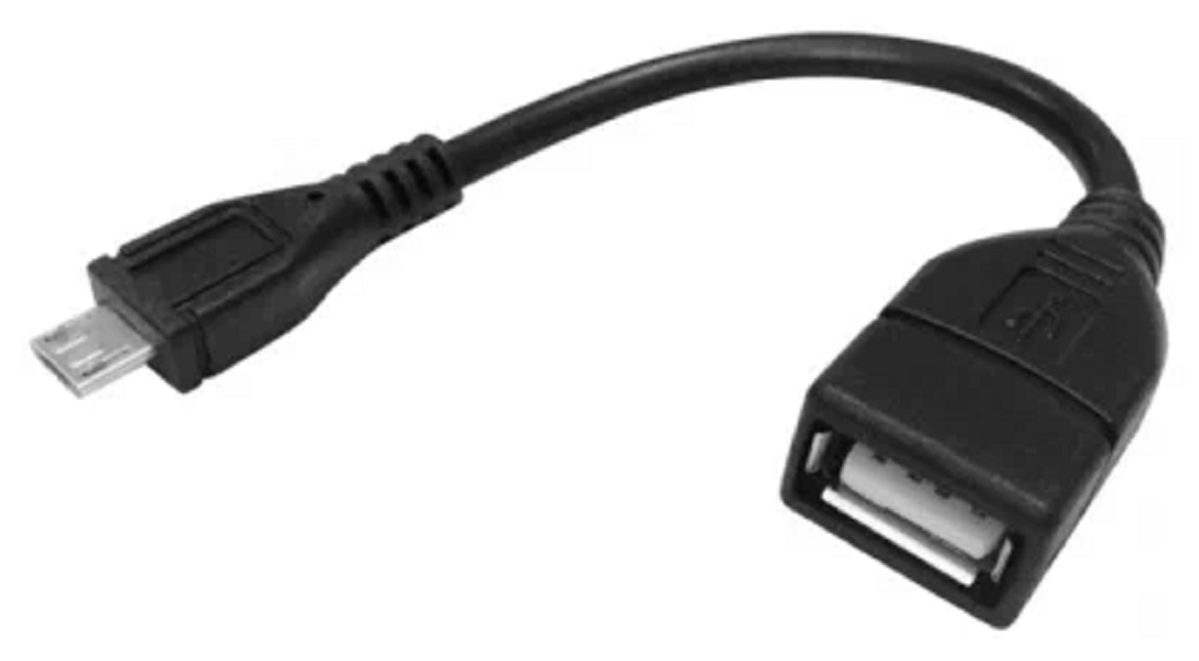 Кабель Bestyday OTG USB - Micro USB MFI, 0.12 м, черный