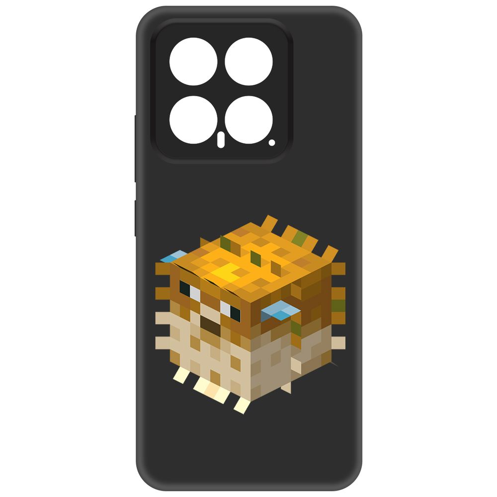 

Чехол-накладка Krutoff Soft Case Minecraft-Иглобрюх для Xiaomi 14 черный