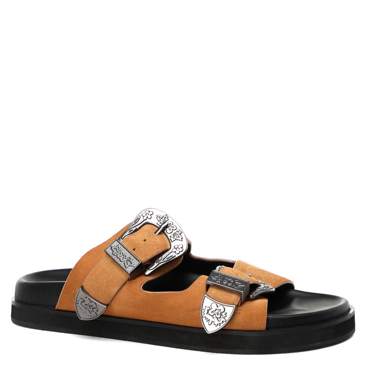 

Шлепанцы женские Schmoove LUCIA BUCKLE W коричневые 39 EU, Коричневый, LUCIA BUCKLE W