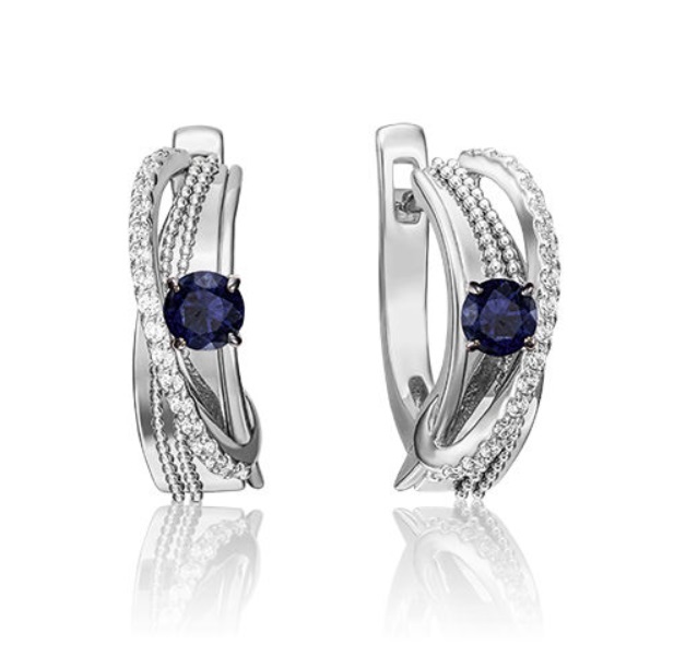 

Серьги из белого золота с бриллиантом PLATINA jewelry 02-4265-00-105-1120-30, 02-4265-00-105-1120-30