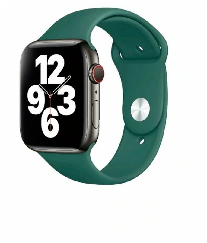 

Ремешок для Apple Watch WIWU Single Color Silicon watch band 38/40mm Green, Зеленый