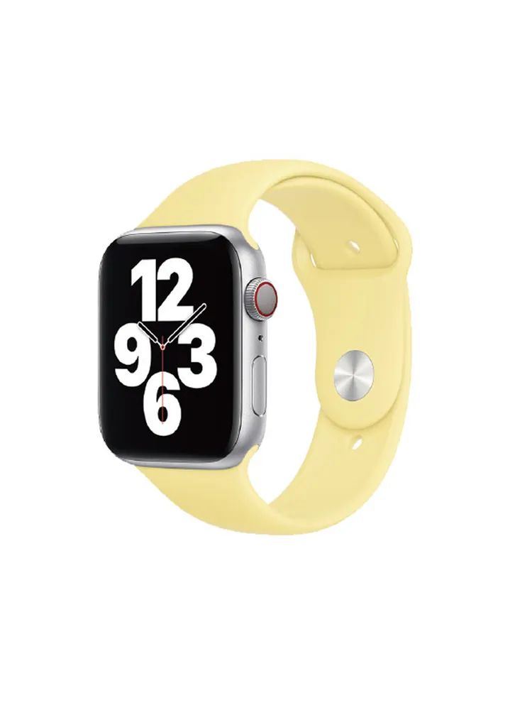 

Ремешок для Apple Watch WIWU Single Color Silicon watch band 38/40mm Yellow, Желтый