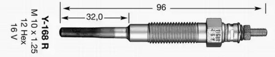 

NGK-NTK 2162 Свеча накаливания Y-168R