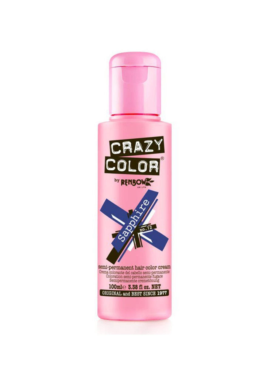 

Краска для волос CRAZY COLOR 72, сапфир, 100 мл (Цв: Sapphire)