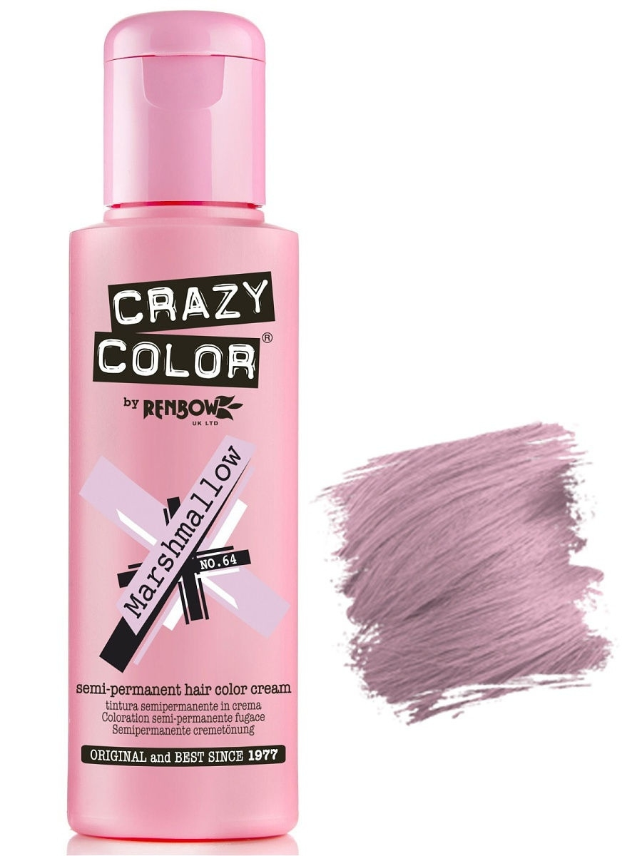 

Краска для волос CRAZY COLOR 64, нежное суфле, 100 мл (Цв: Marshmallow)