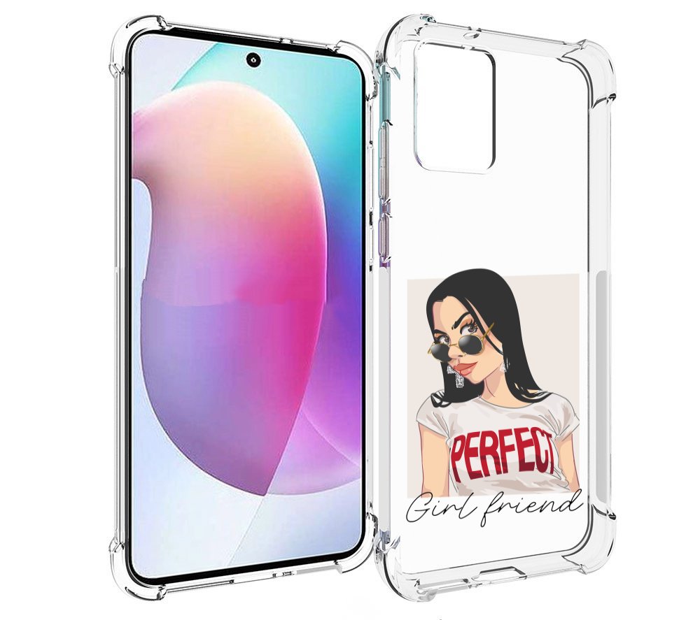 

Чехол MyPads Девушка-с-сережками женский для Motorola Edge 30 Neo, Прозрачный, Tocco