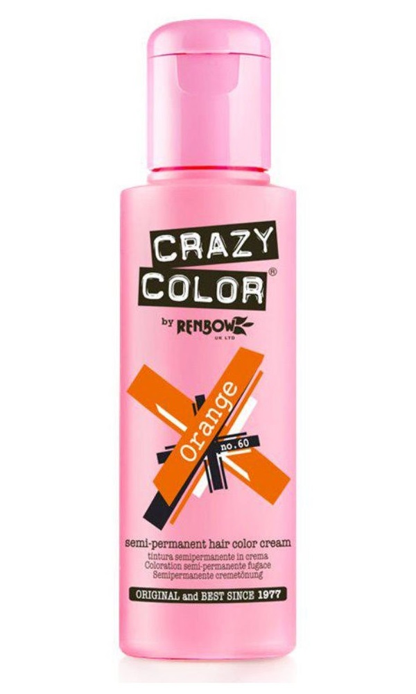 

Краска для волос CRAZY COLOR 60, оранжевый, 100 мл (Цв: Orange)