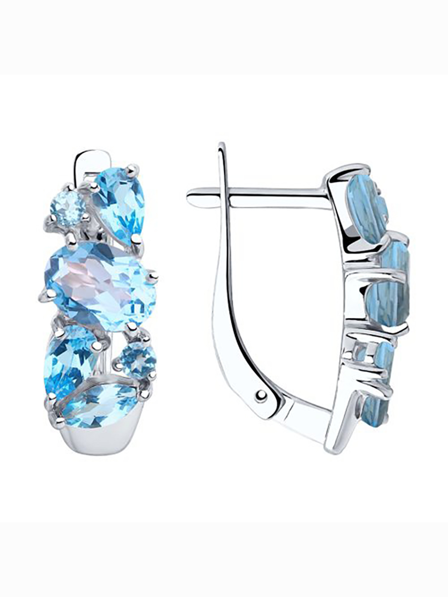 

Серьги из серебра с топазом 585Gold 702009133, 702009133