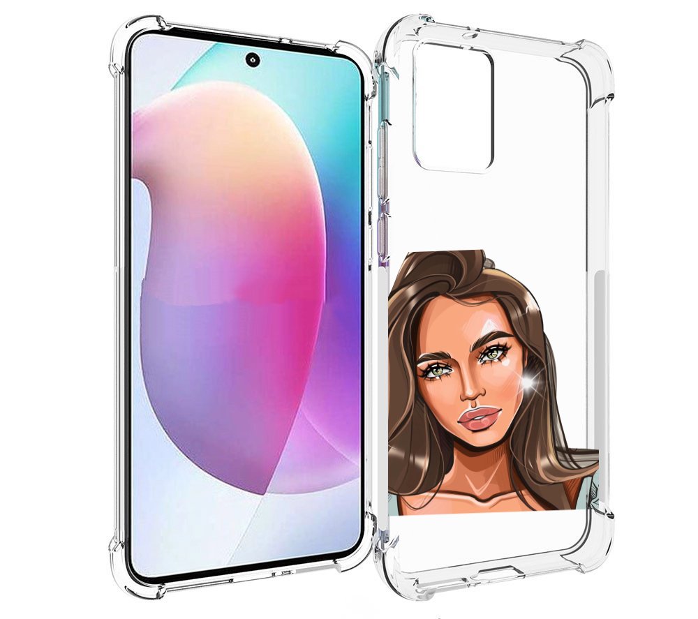 

Чехол MyPads Девушка-с-зелеными-глазами для Motorola Edge 30 Neo, Прозрачный, Tocco