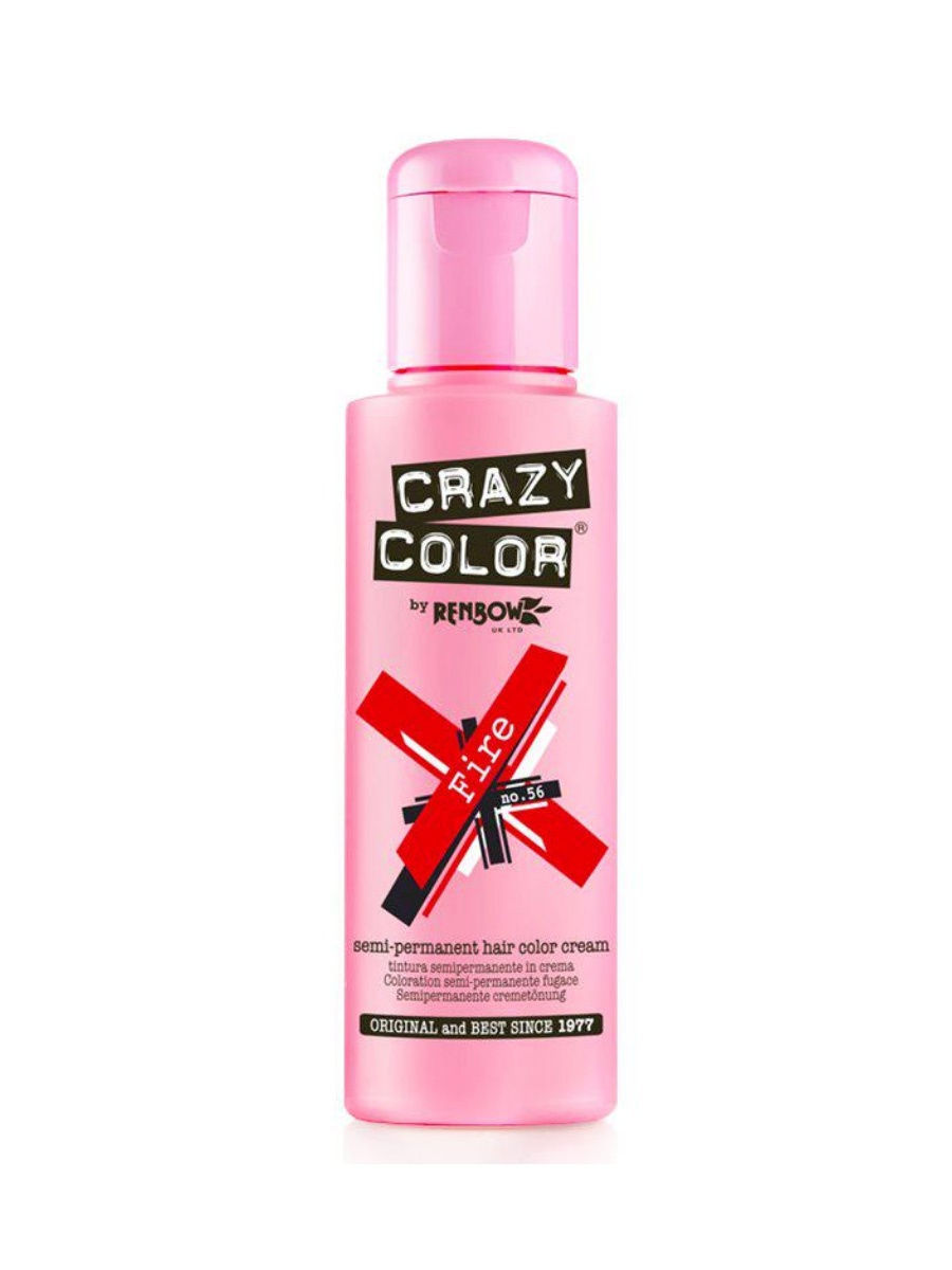 

Краска для волос CRAZY COLOR 56, огнено-красный, 100 мл (Цв: Fire)