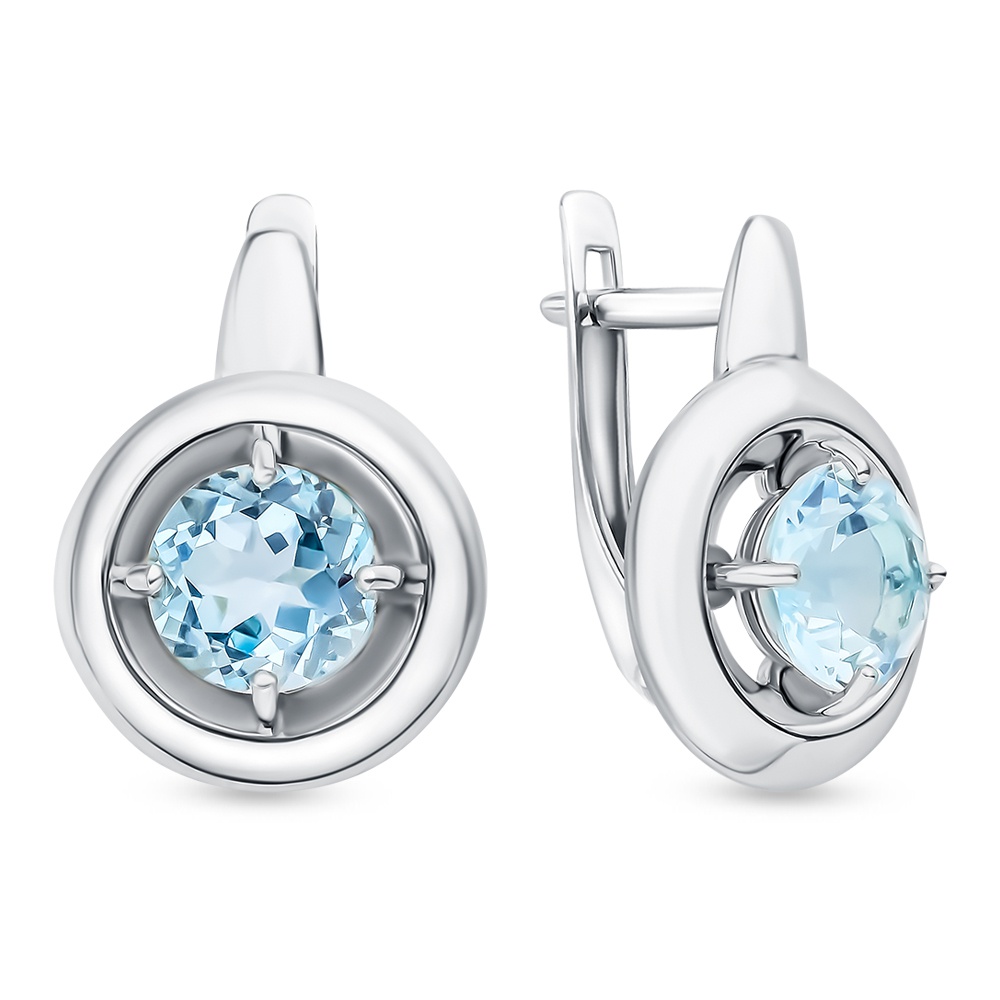 

Серьги из серебра с топазом 585Gold 702008423, 702008423