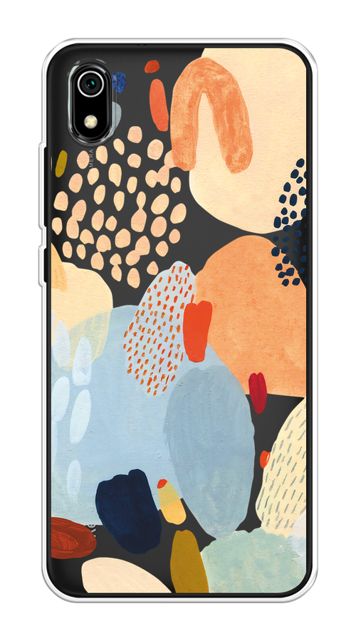 

Чехол на Xiaomi Redmi 7A "Необычная абстракция", Бежевый;голубой, 35450-1