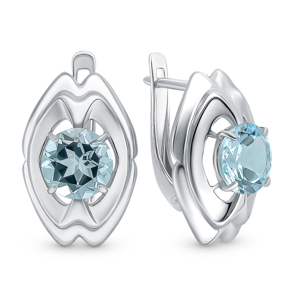 

Серьги из серебра с топазом 585Gold 702008411, 702008411
