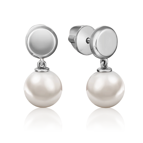 

Серьги из белого золота с жемчугом культивированным PLATINA jewelry 02-4446-00-301-1120-31, 02-4446-00-301-1120-31