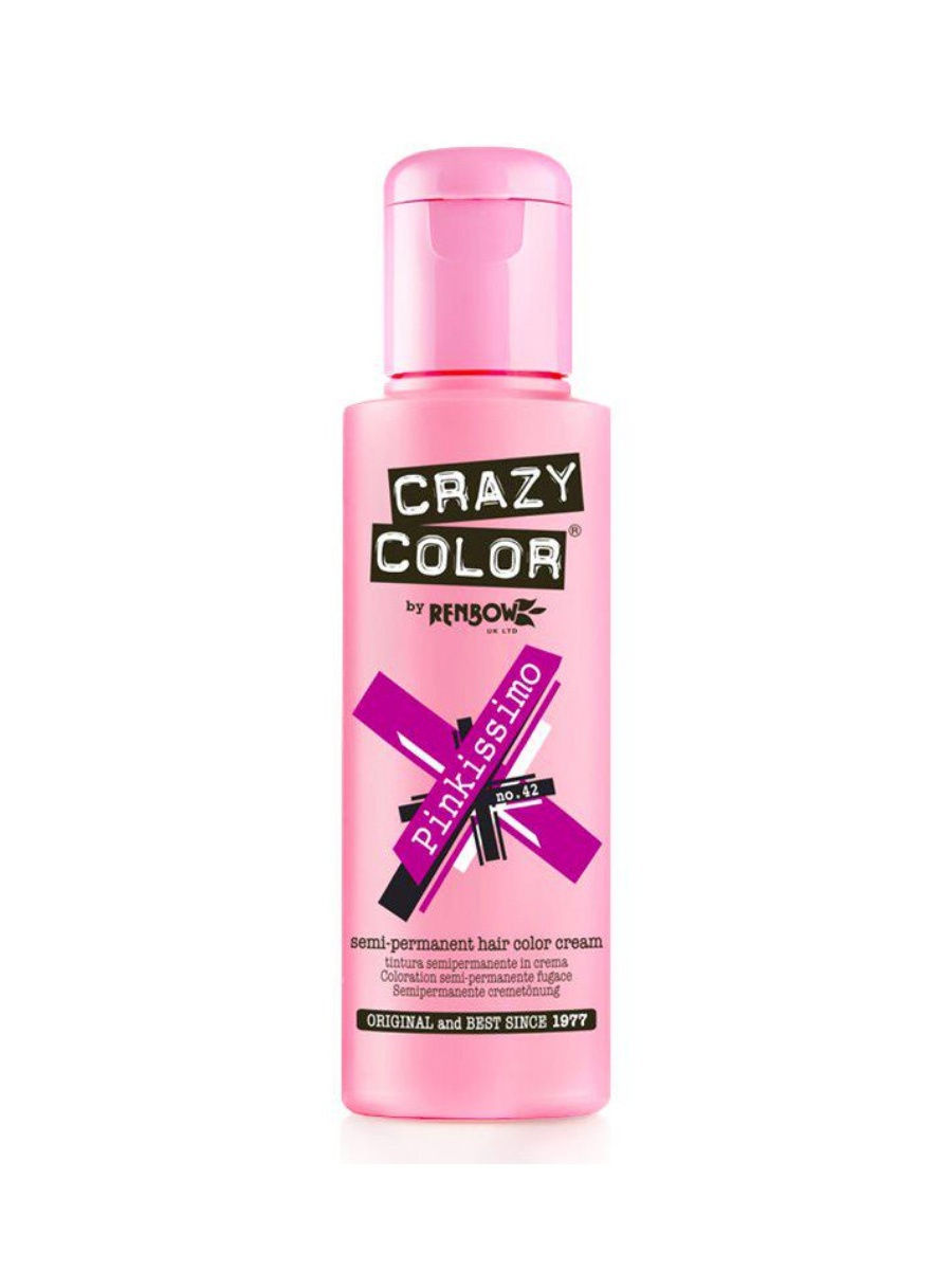 

Краска для волос CRAZY COLOR 42, розовый, 100 мл (Цв: Pink)