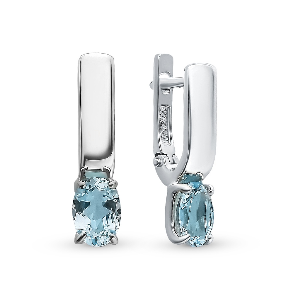 

Серьги из серебра с топазом 585Gold 702008357, 702008357