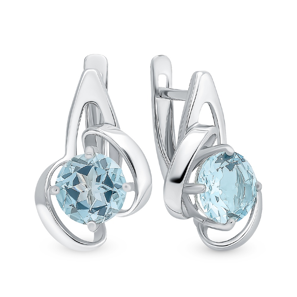 

Серьги из серебра с топазом 585Gold 702008311, 702008311