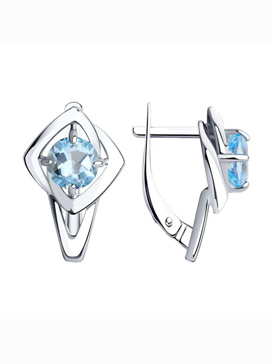 

Серьги из серебра с топазом 585Gold 702008421, 702008421
