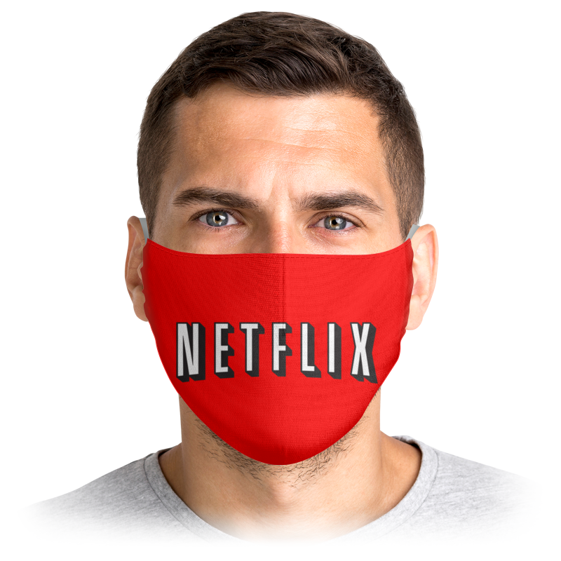 

Многоразовая маска Printio Netflix белая S, Netflix