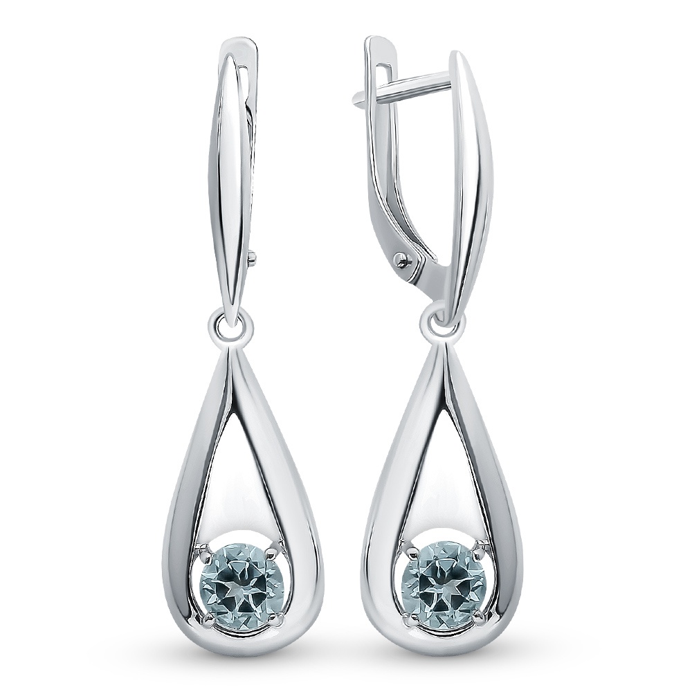 

Серьги из серебра с топазом 585Gold 702008344, 702008344