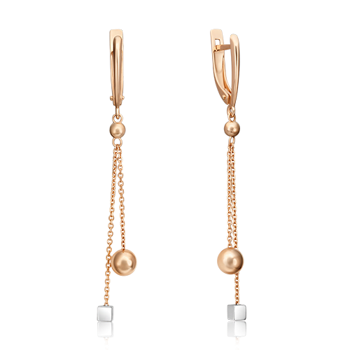 

Серьги из белого золота/красного золота PLATINA jewelry 02-4432-00-000-1111-64, 02-4432-00-000-1111-64