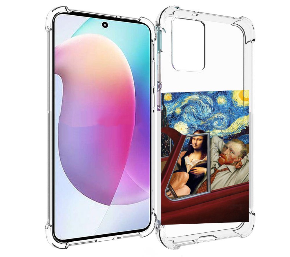 

Чехол MyPads Да-Винчи-в-одном для Motorola Edge 30 Neo, Прозрачный, Tocco