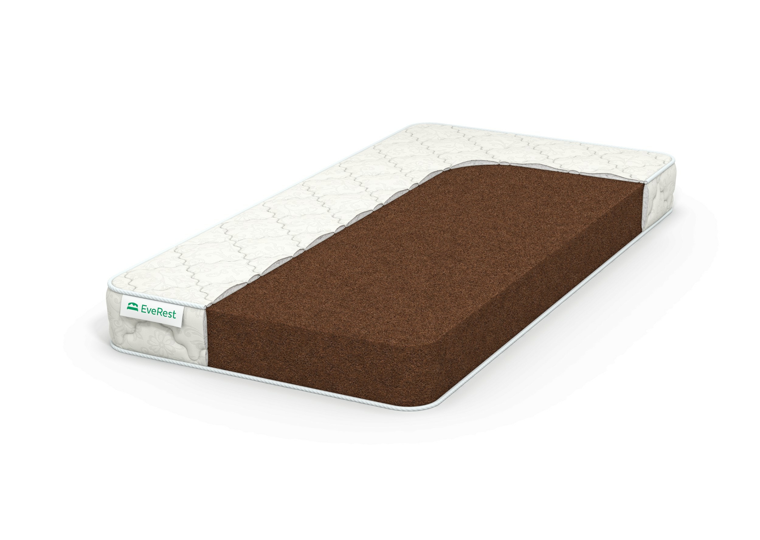 

Матрас EVEREST Ноу Спринг Кокос 15 140х210, Бежевый;белый;серый;серебристый, Кокос 15