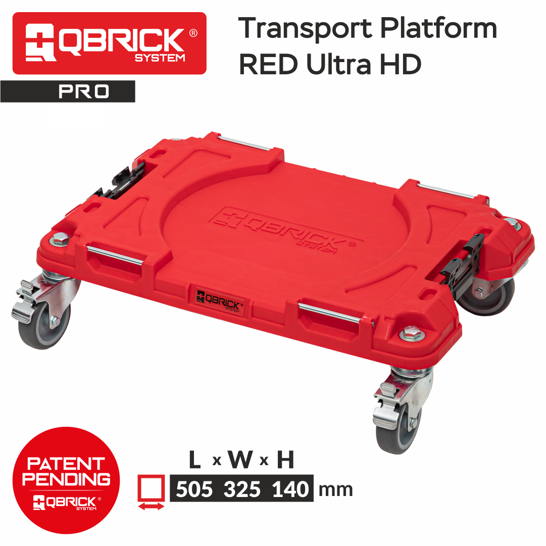 фото Инструментальная тележка qbrick system pro platforma red ultra hd