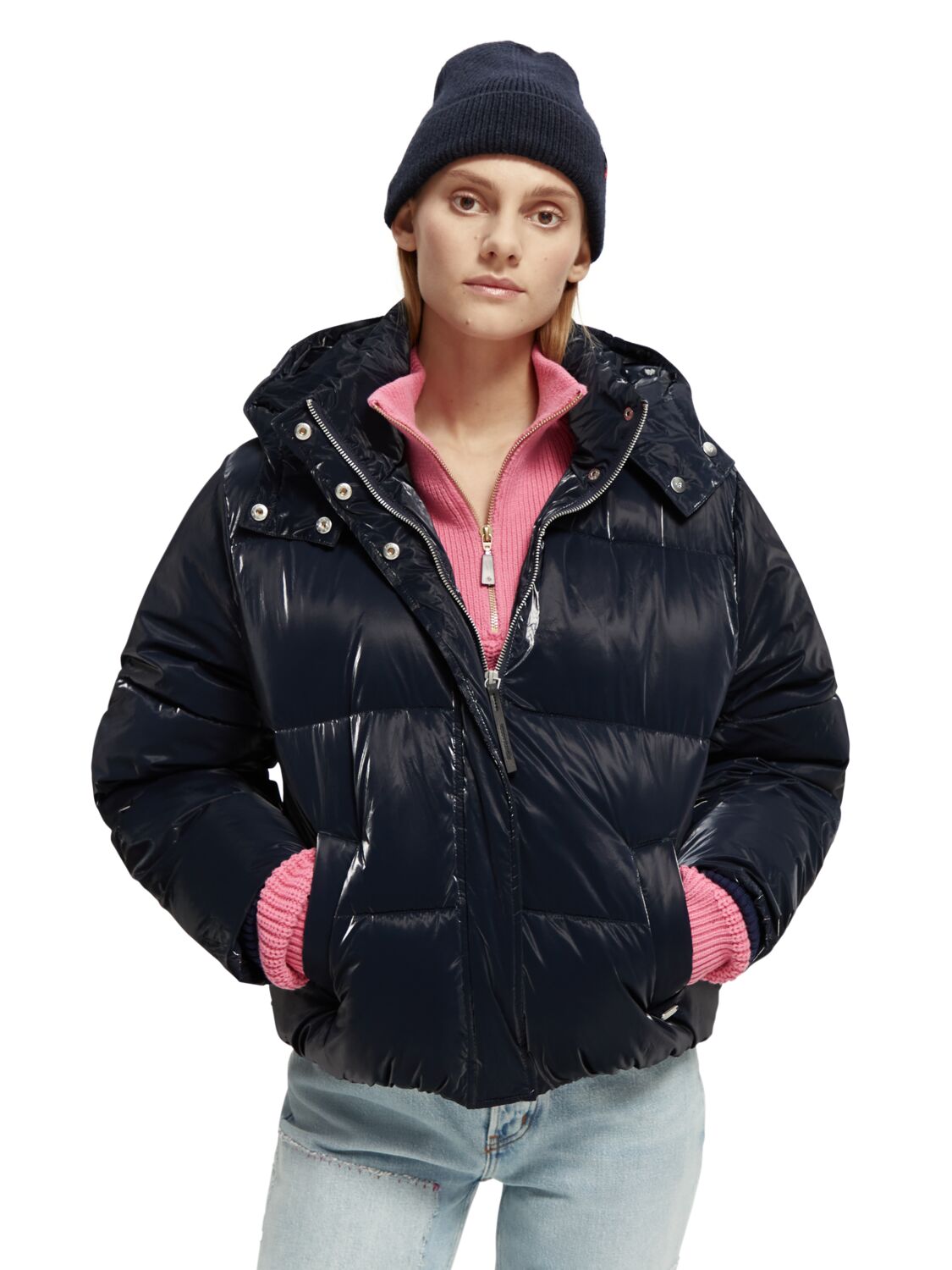 

Куртка женская Scotch & Soda 169404/0002 синяя S, 169404/0002