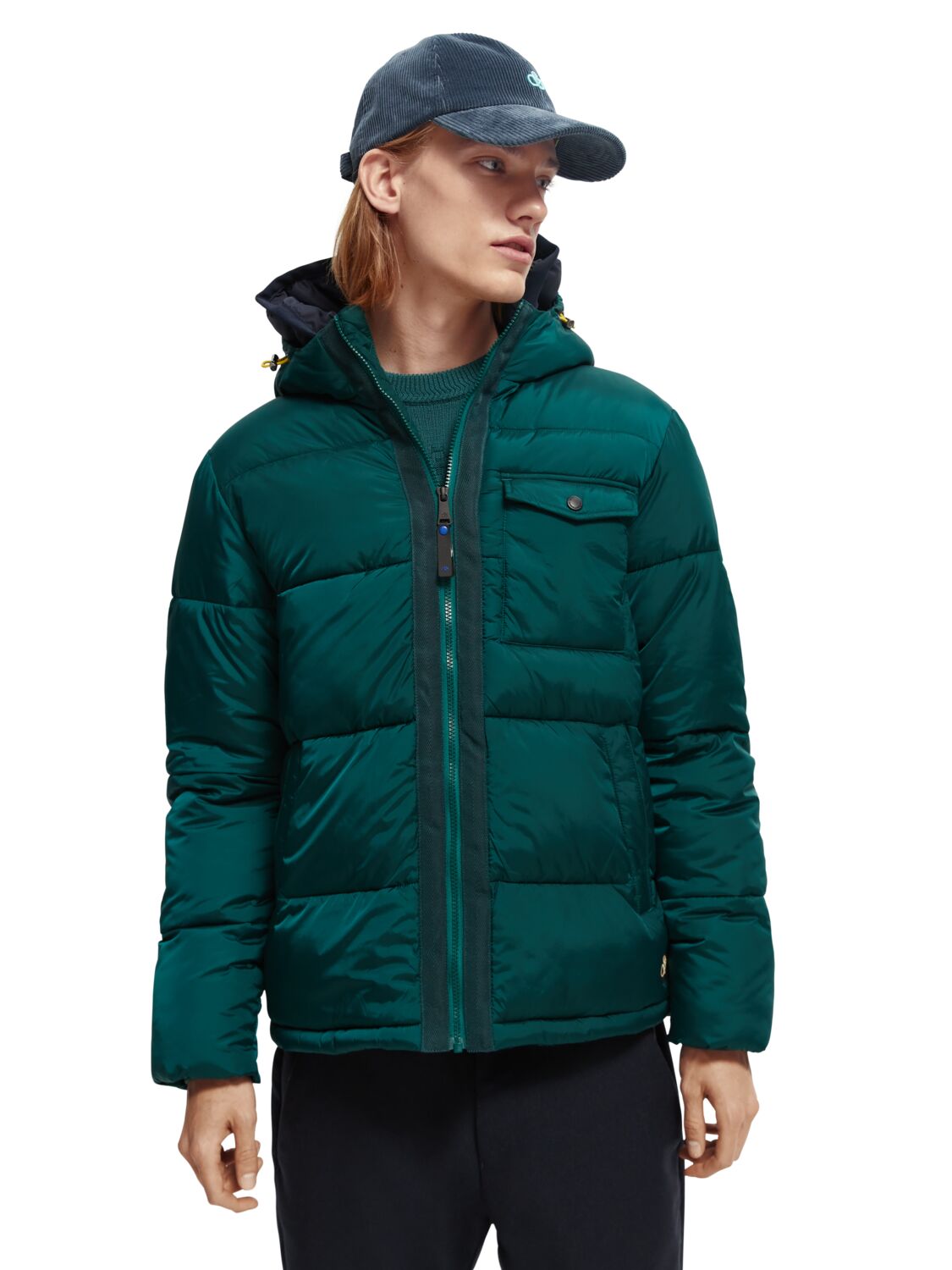 

Куртка мужская Scotch & Soda 169101/5034 зеленая L, 169101/5034