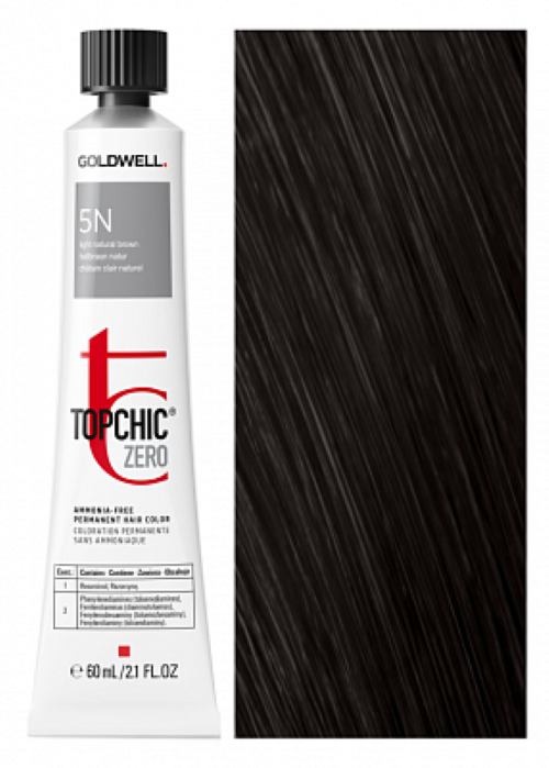 

краска для волос Goldwell Topchic Zero 5N светло-коричневый 60мл
