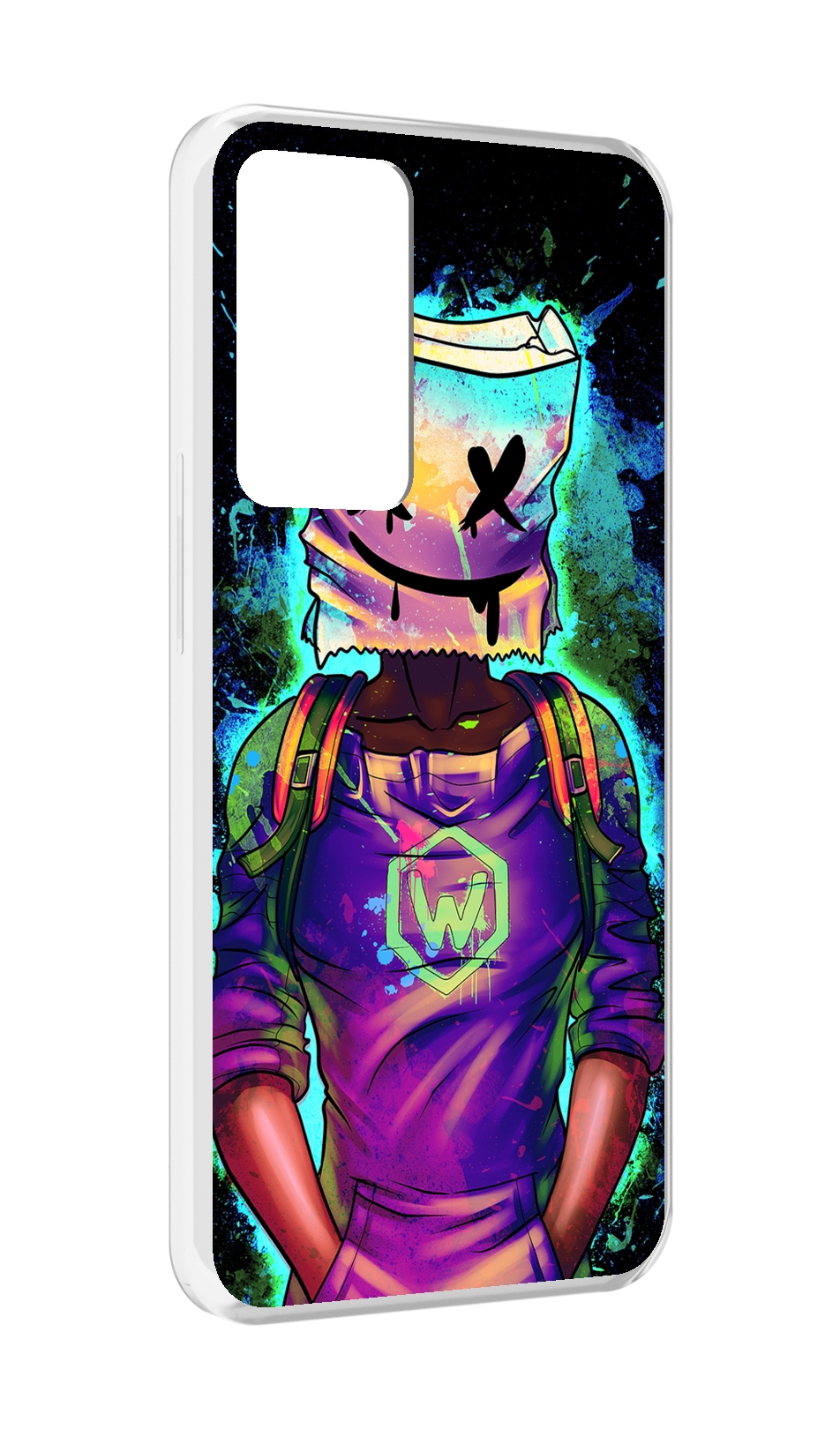 

Чехол MyPads маршмеллоу-глитч для OPPO Reno 8 Lite, Прозрачный, Tocco