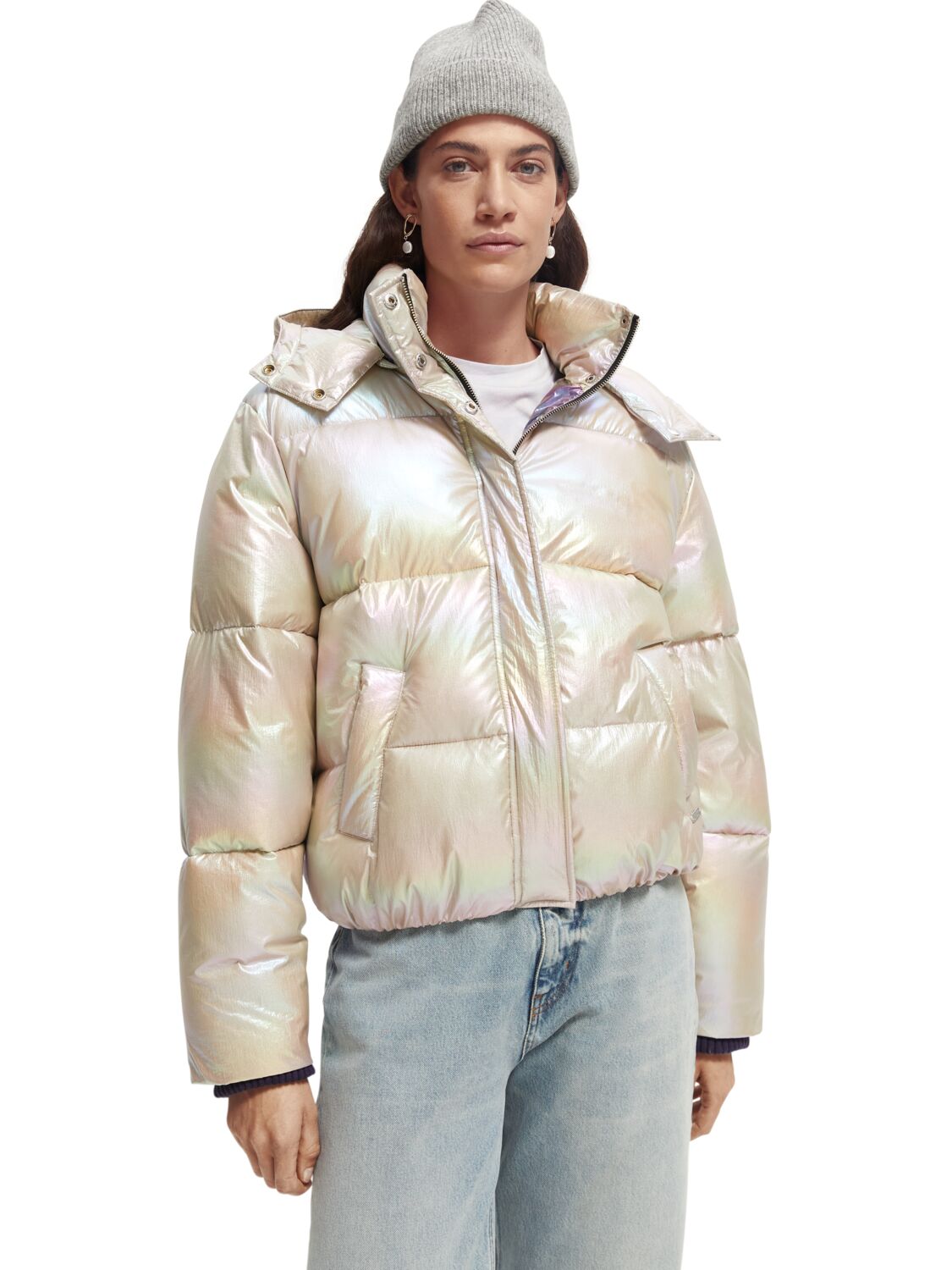 

Куртка женская Scotch & Soda 172059/5190 серая S, 172059/5190