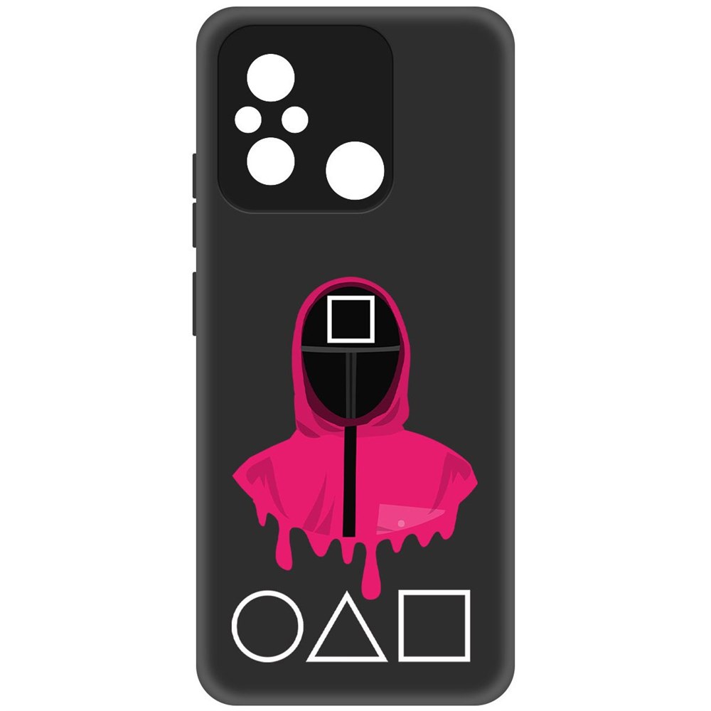 

Чехол-накладка Софт Игра в кальмара-Начальник для Xiaomi Redmi 12C, Черный