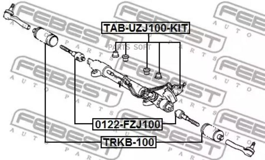 

FEBEST Тяга рулевая FEBEST 0122-FZJ100