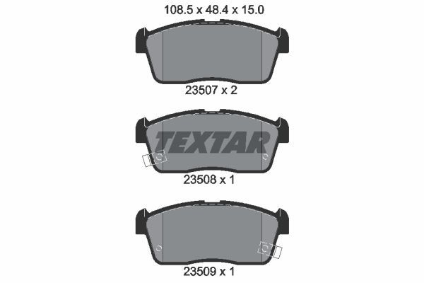 

Колодки Тормозныепер. Suzuкi Ignis TEXTAR 2350701