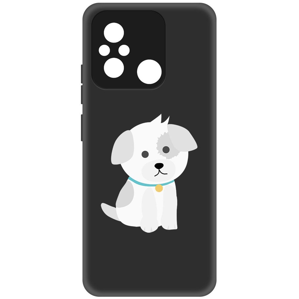 

Чехол-накладка Софт Белый щенок для Xiaomi Redmi 12C