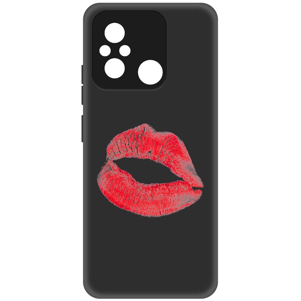 Чехол-накладка Софт След помады для Xiaomi Redmi 12C