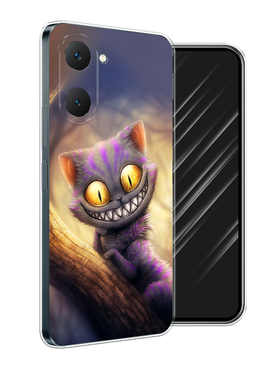 

Чехол Awog на Vivo Y03 "Cheshire Cat", Фиолетовый;желтый, 2610450-1