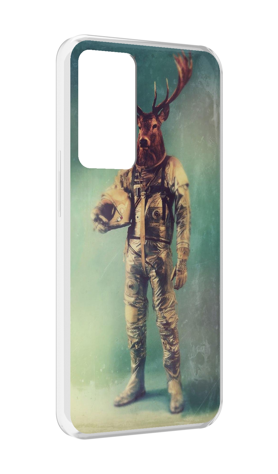 

Чехол MyPads лось космонавт для OPPO Reno 8 Lite, Прозрачный, Tocco