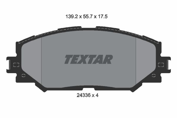 

Колодки Дисковые Передние Тоуоtа Rаv4 2.4 06> TEXTAR 2433601 2433601