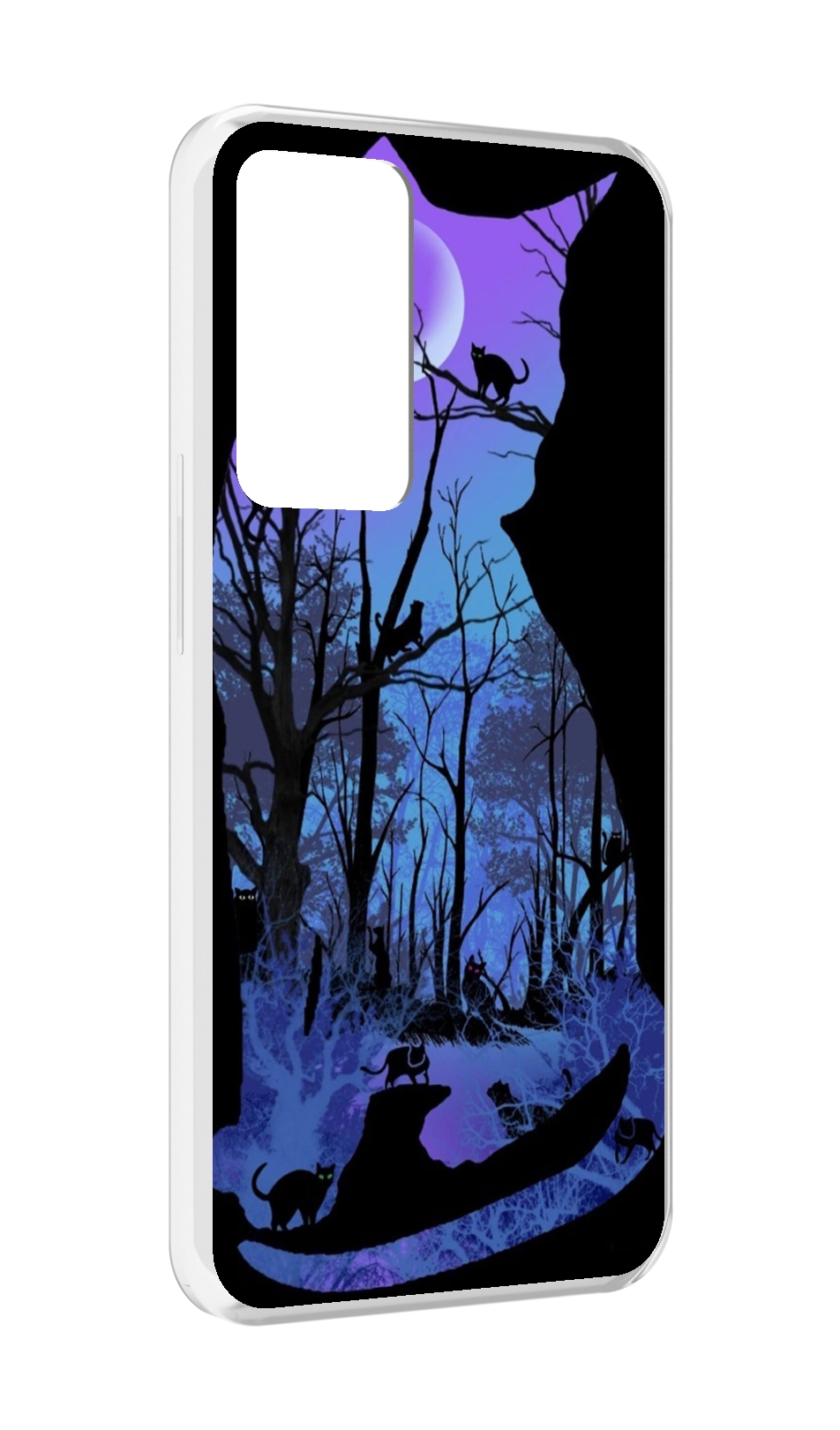 

Чехол MyPads лес внутри кота для OPPO Reno 8 Lite, Прозрачный, Tocco