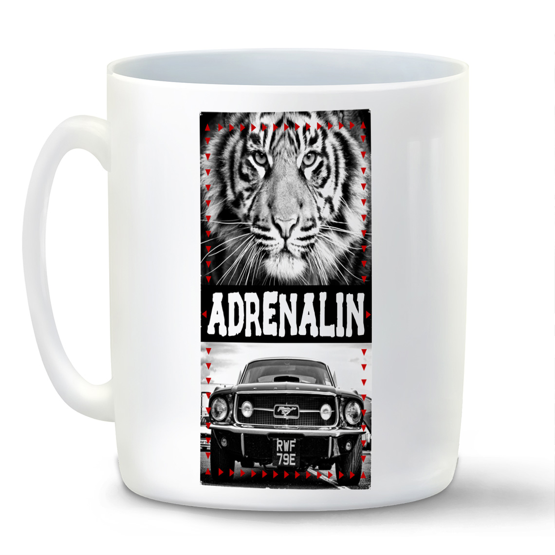 

Кружка CoolPodarok Adrenalin Тигр и тачка
