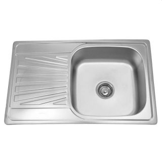 фото Мойка врезная sinklight n 7848 r 0.8/180 1p глянец правая