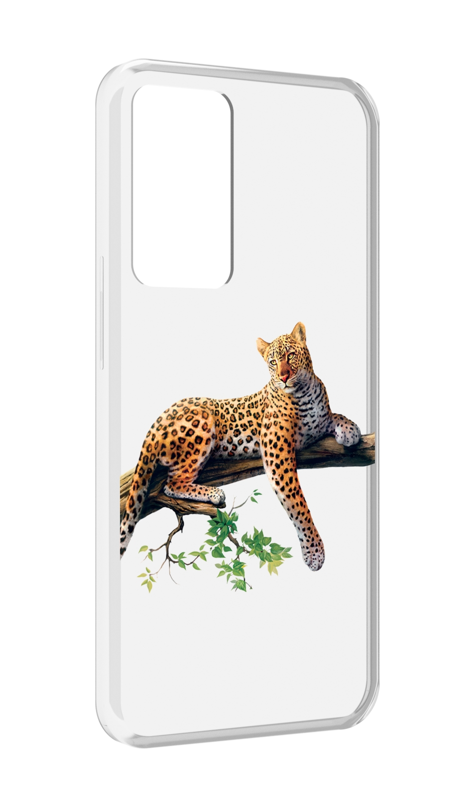 

Чехол MyPads леопард-на-дереве детский для OPPO Reno 8 Lite, Прозрачный, Tocco